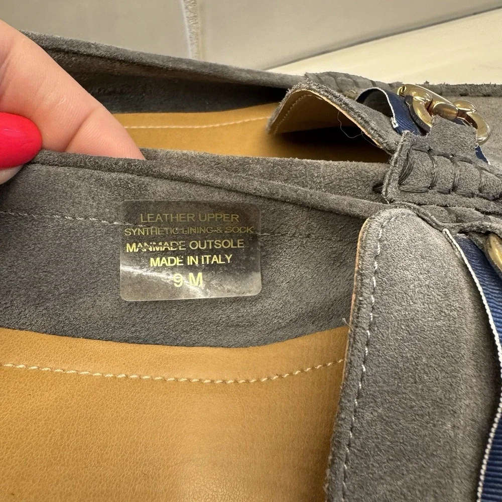 Coach And Four Romeo Driving Loafer  Gray‎  Leather  Size 9M